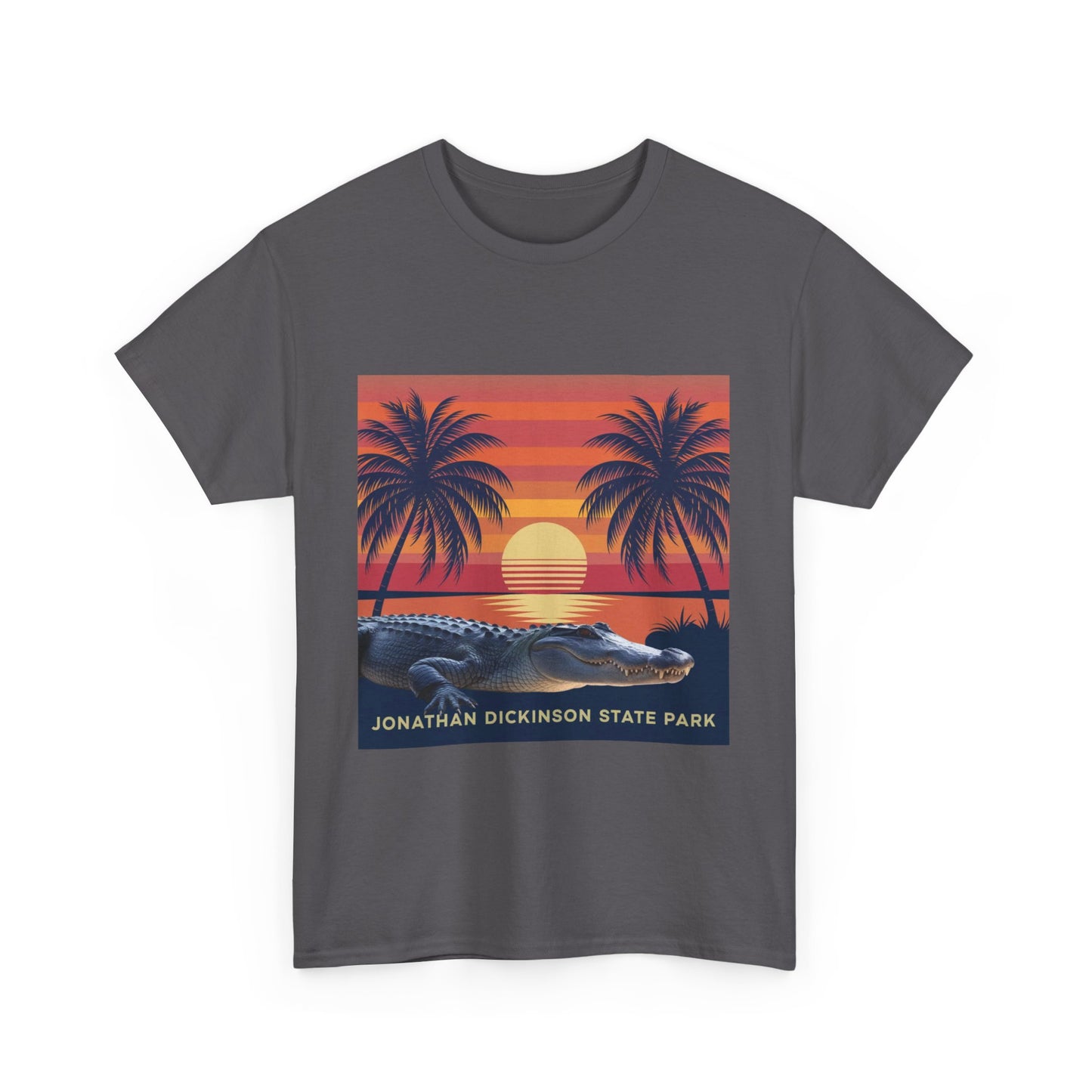 Jonathan Dickinson State Park Alligator Unisex Heavy Cotton Tee