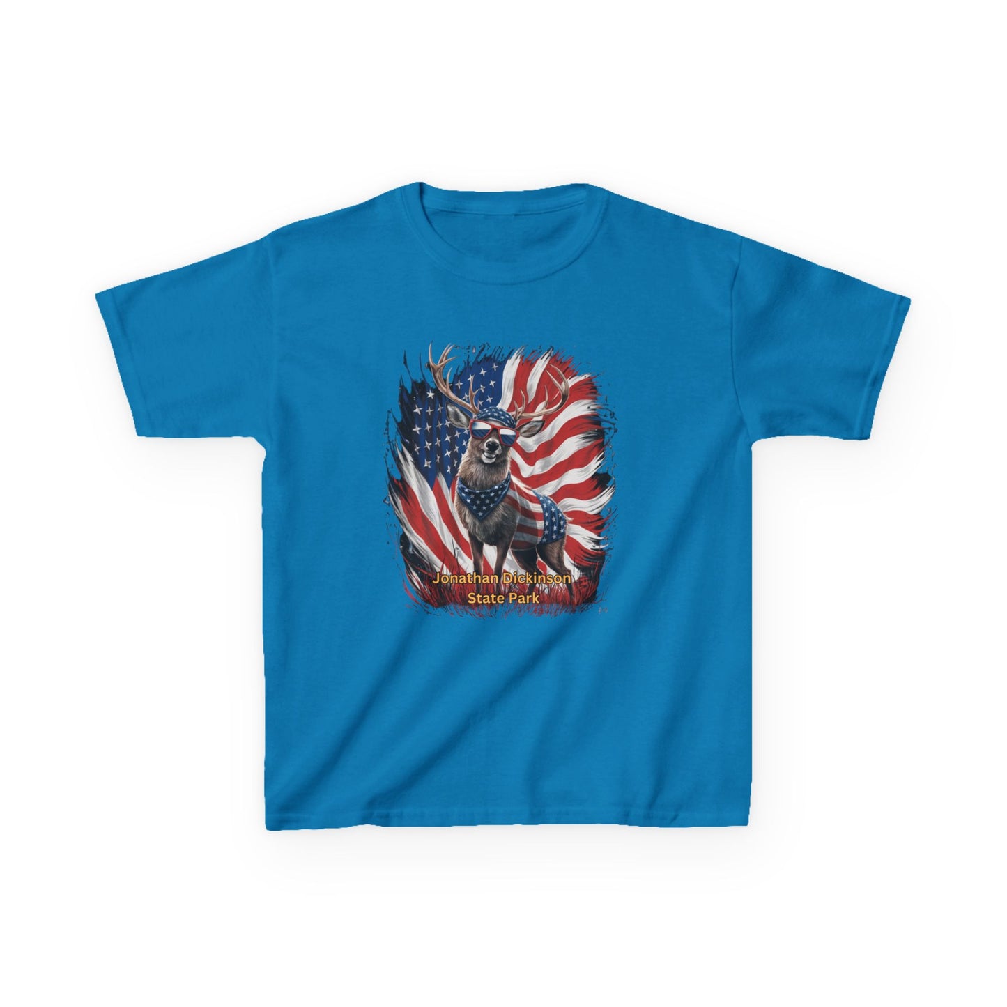 Jonathan Dickinson State Park 4th of July Deer Kids Heavy Cotton™ Tee