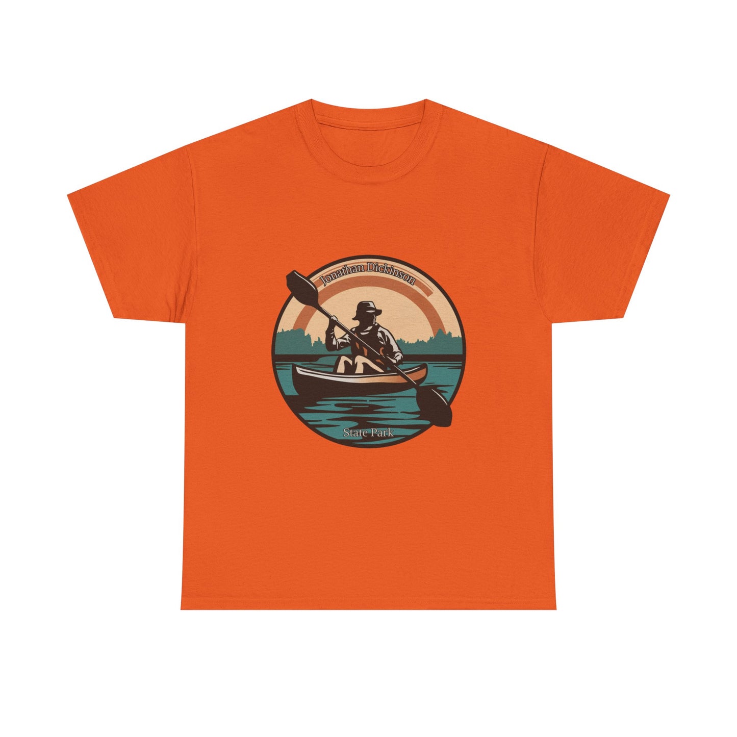 Jonathan Dickinson State Park Kayak Unisex Heavy Cotton Tee