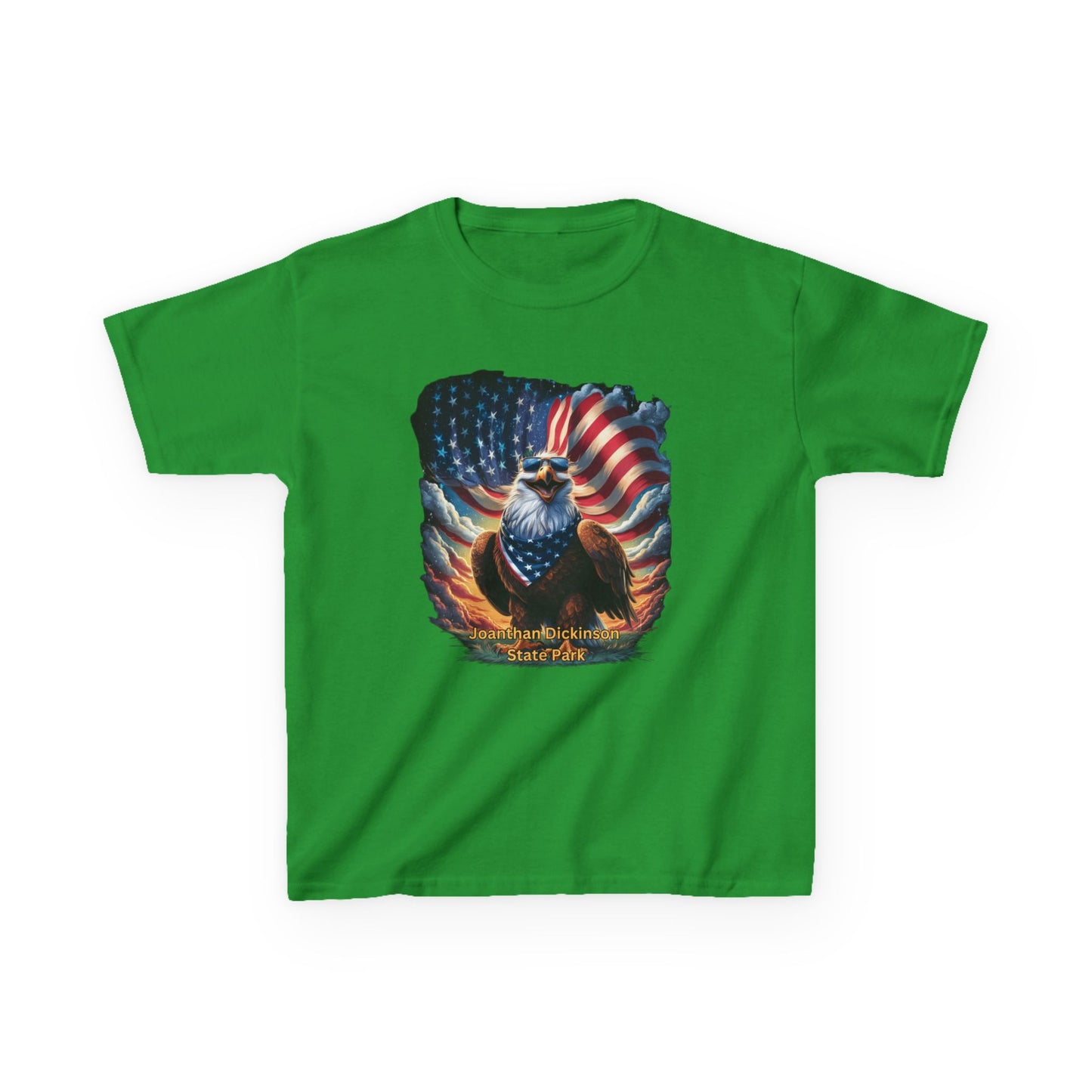 Jonathan Dickinson State Park 4th of July Eagle Kids Heavy Cotton™ Tee