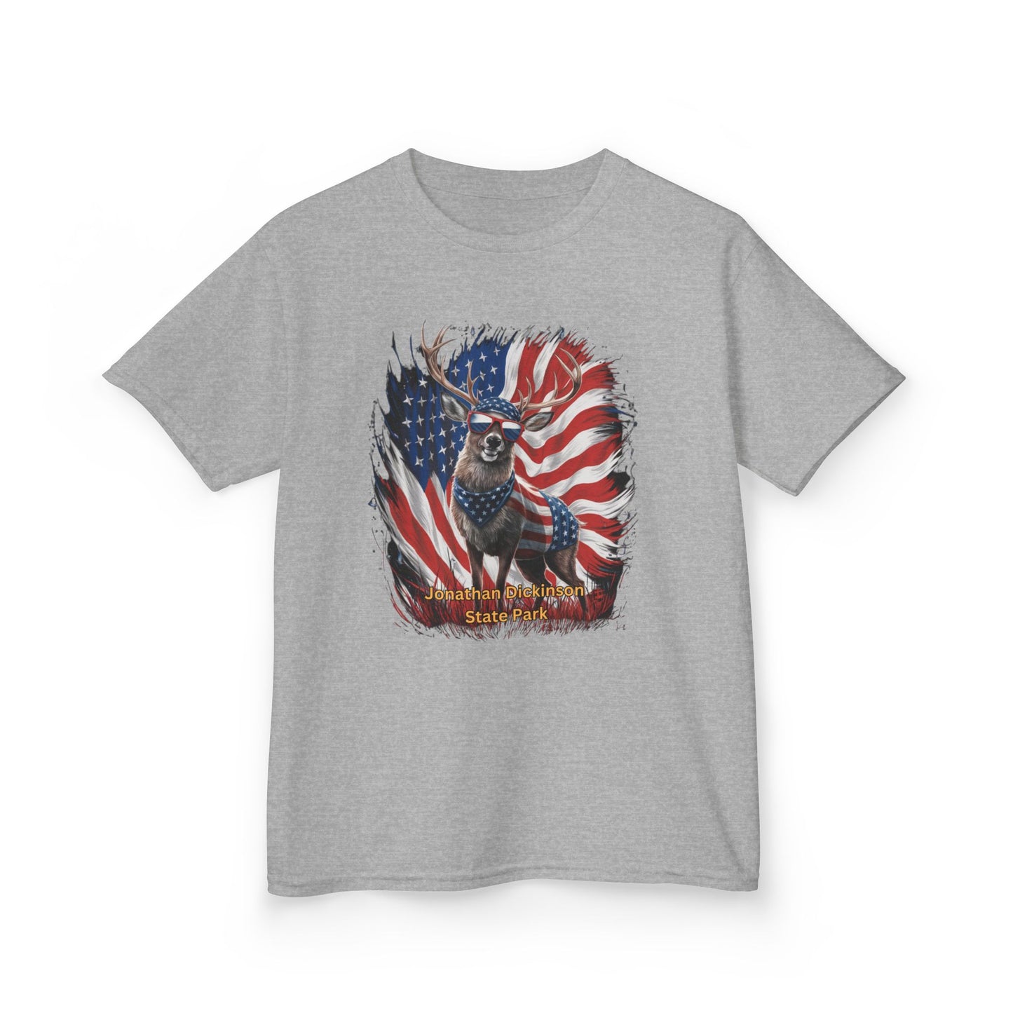 Jonathan Dickinson State Park 4th of July Deer Kids Heavy Cotton™ Tee