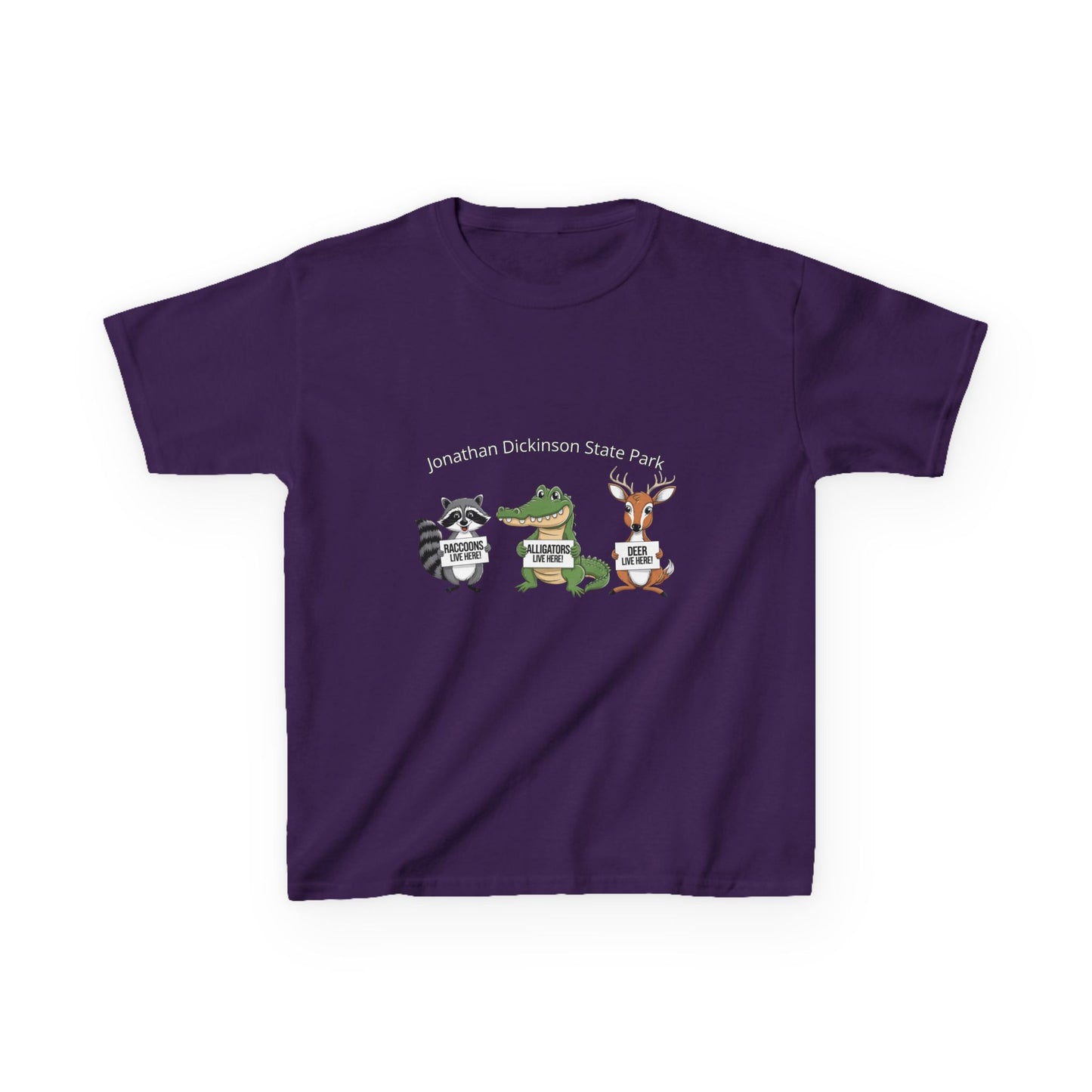 Jonathan Dickinson Racoon, Alligator, and Deer Kids Heavy Cotton™ Tee