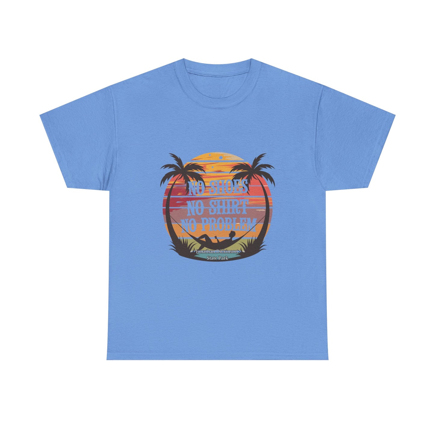 Jonathan Dickinson State Park No Shoes Unisex Heavy Cotton Tee