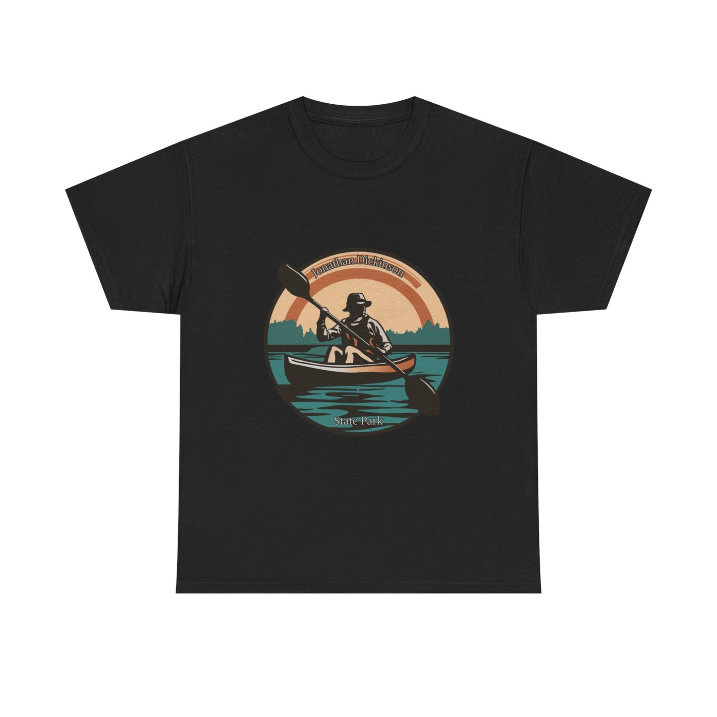 Jonathan Dickinson State Park Kayak Unisex Heavy Cotton Tee