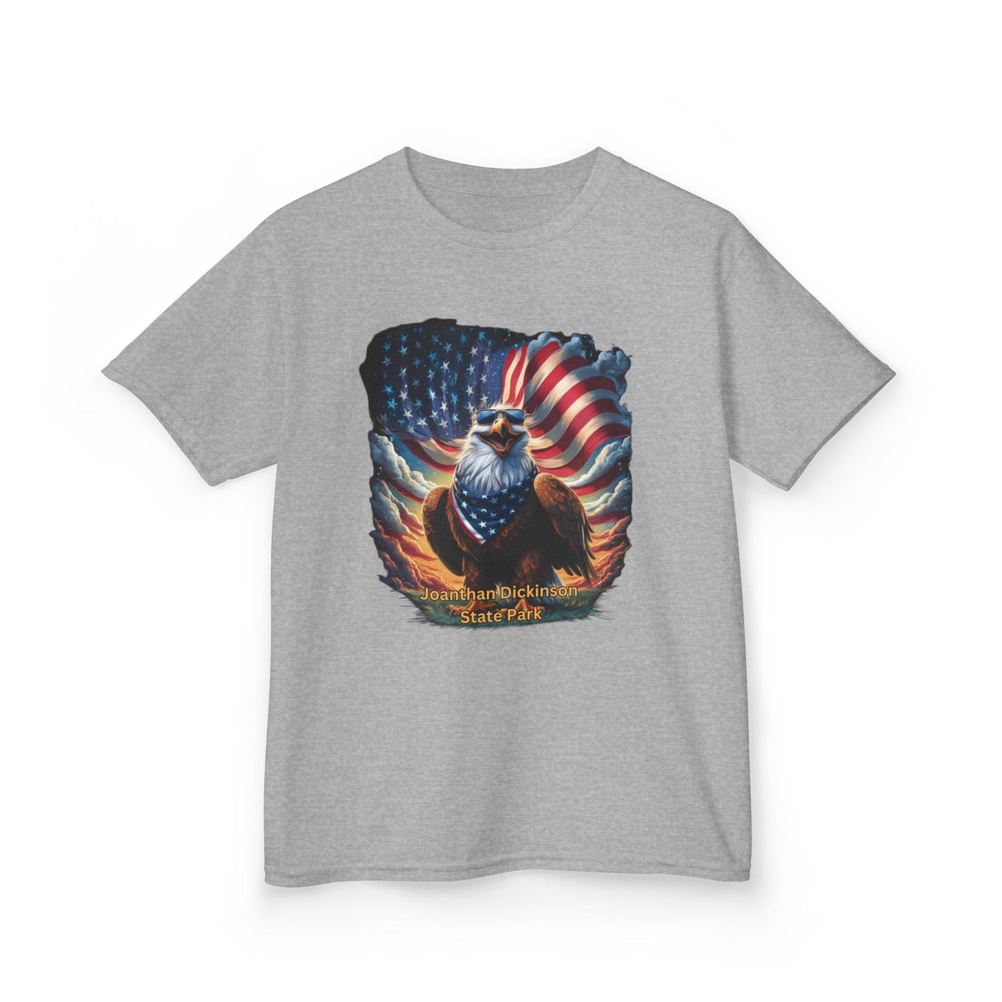 Jonathan Dickinson State Park 4th of July Eagle Kids Heavy Cotton™ Tee