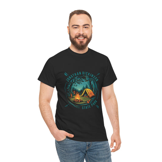 Jonathan Dickinson State Park Campfire Unisex Heavy Cotton Tee