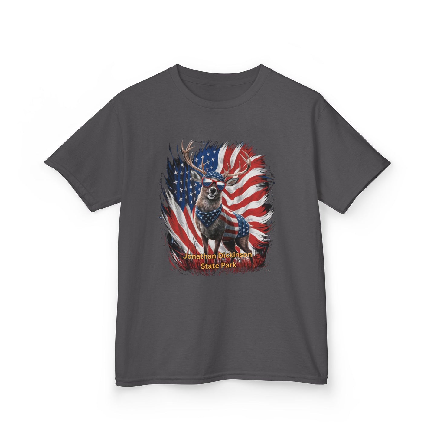 Jonathan Dickinson State Park 4th of July Deer Kids Heavy Cotton™ Tee