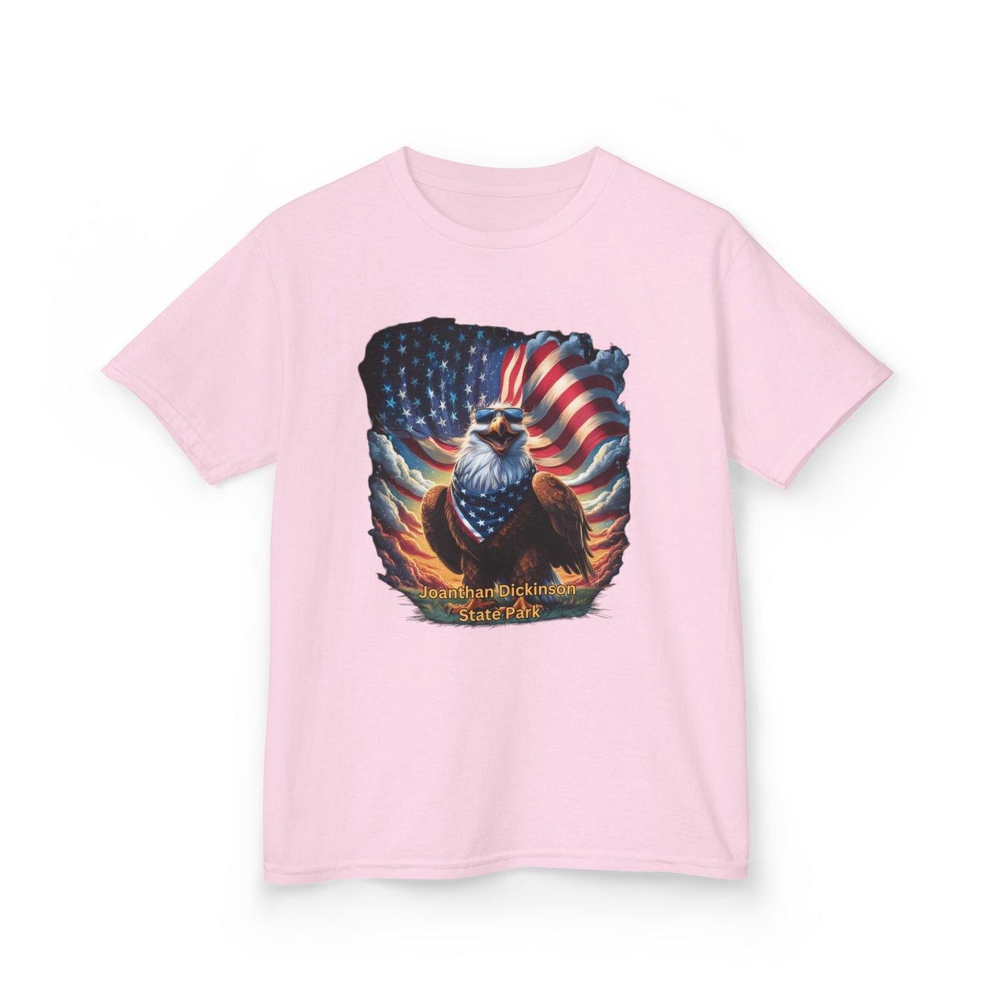 Jonathan Dickinson State Park 4th of July Eagle Kids Heavy Cotton™ Tee