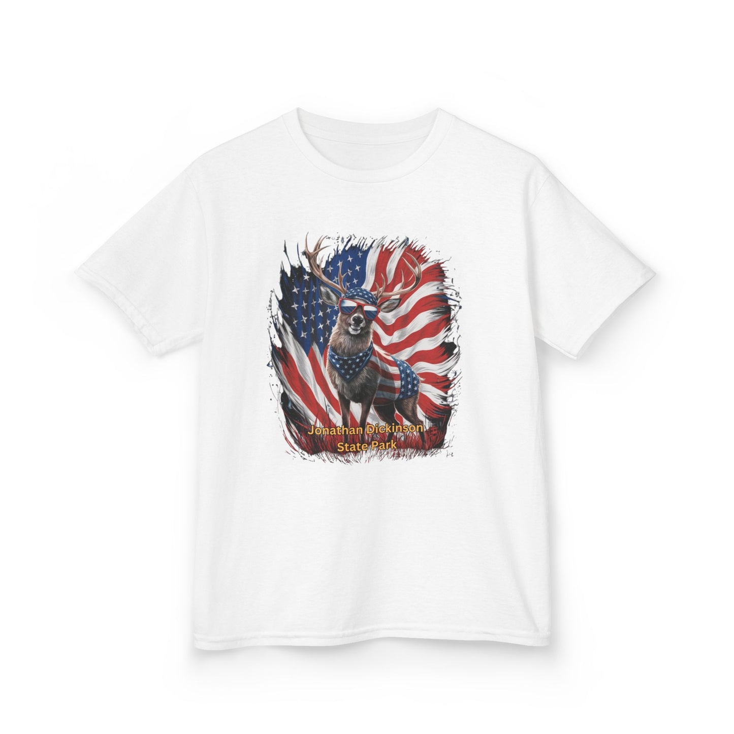 Jonathan Dickinson State Park 4th of July Deer Kids Heavy Cotton™ Tee