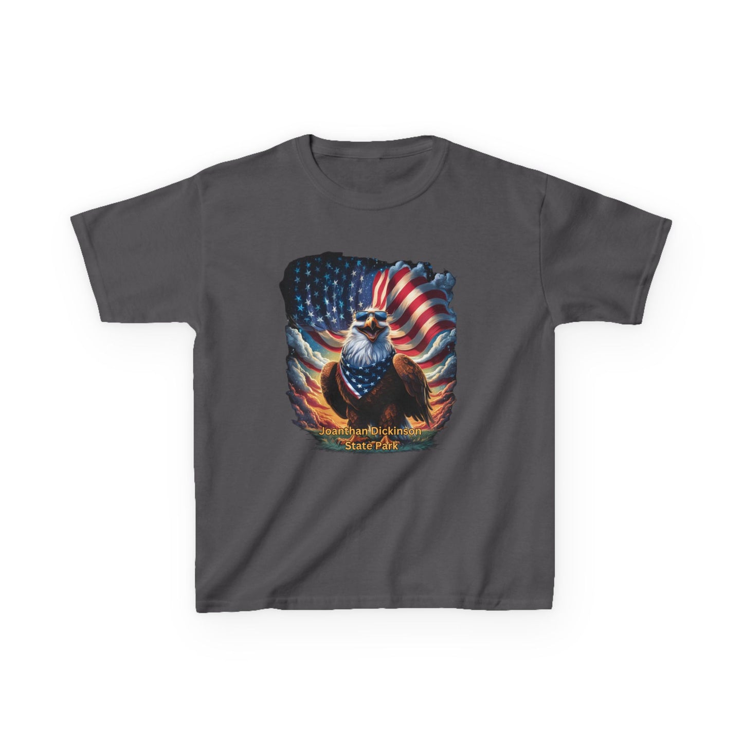 Jonathan Dickinson State Park 4th of July Eagle Kids Heavy Cotton™ Tee