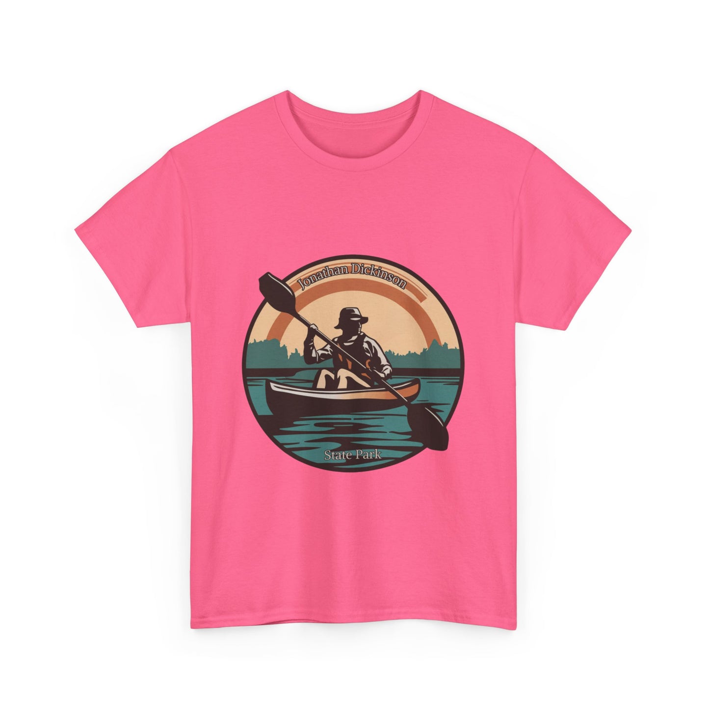 Jonathan Dickinson State Park Kayak Unisex Heavy Cotton Tee