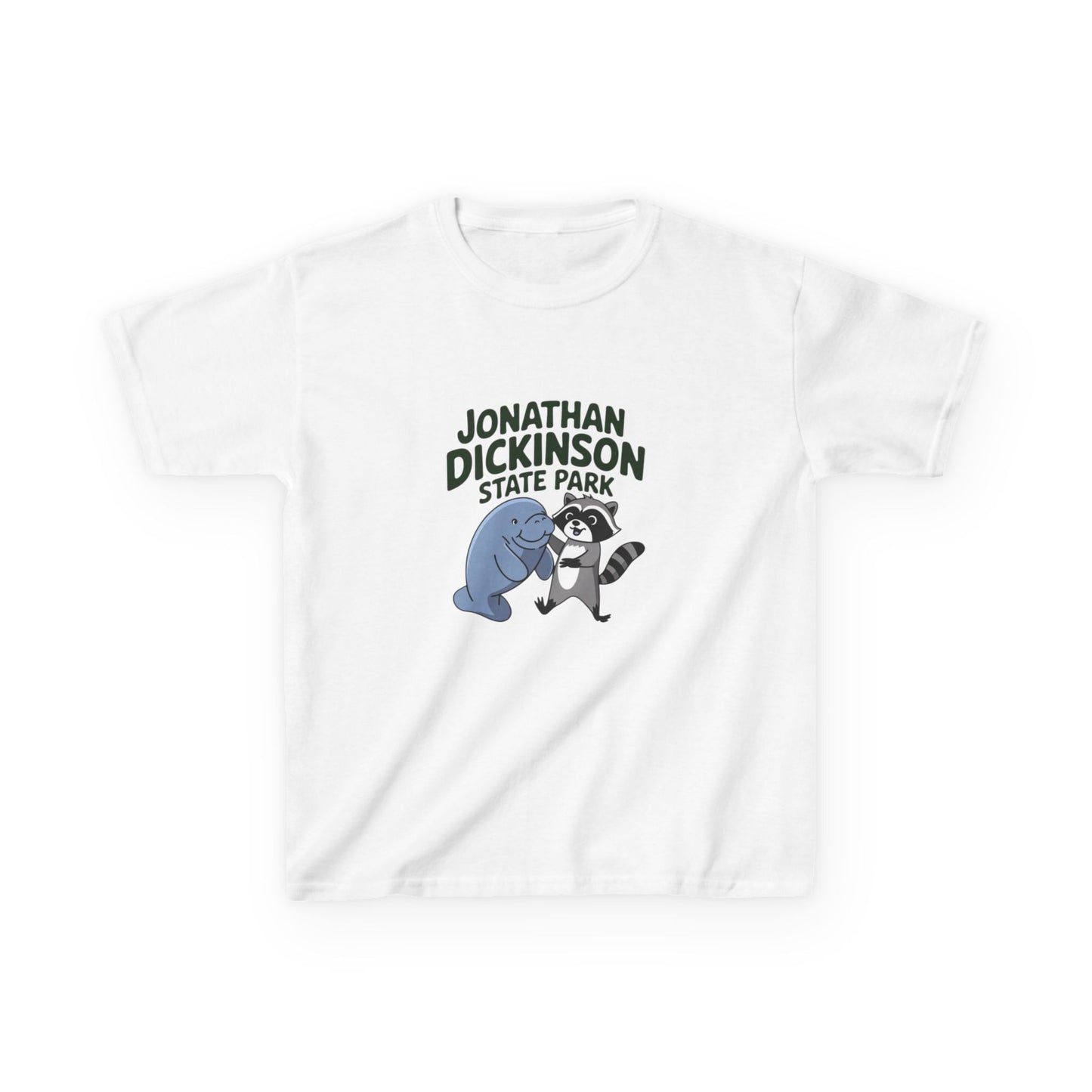 Jonathan Dickinson Manatee and Racoon Kids Heavy Cotton™ Tee