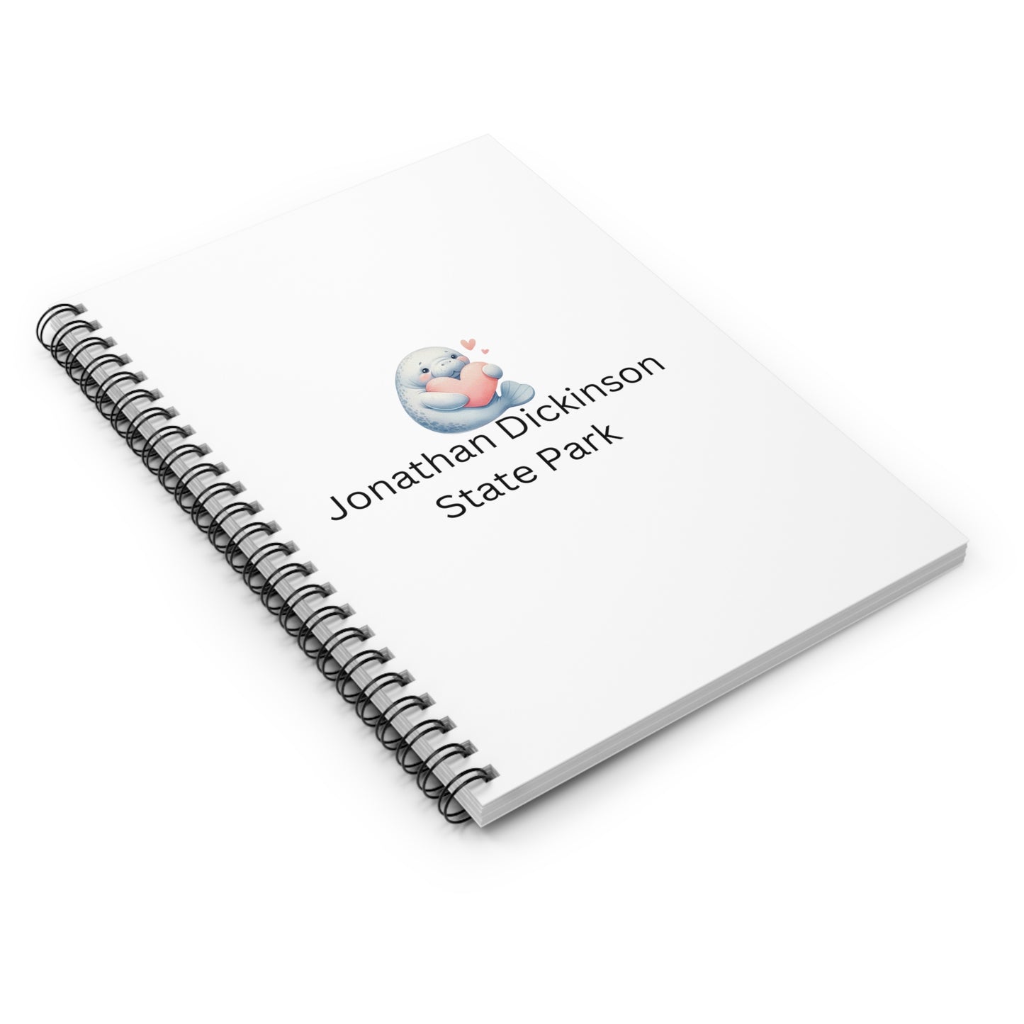 Jonathan Dickinson State Park Manatee Spiral Notebook - Ruled Line