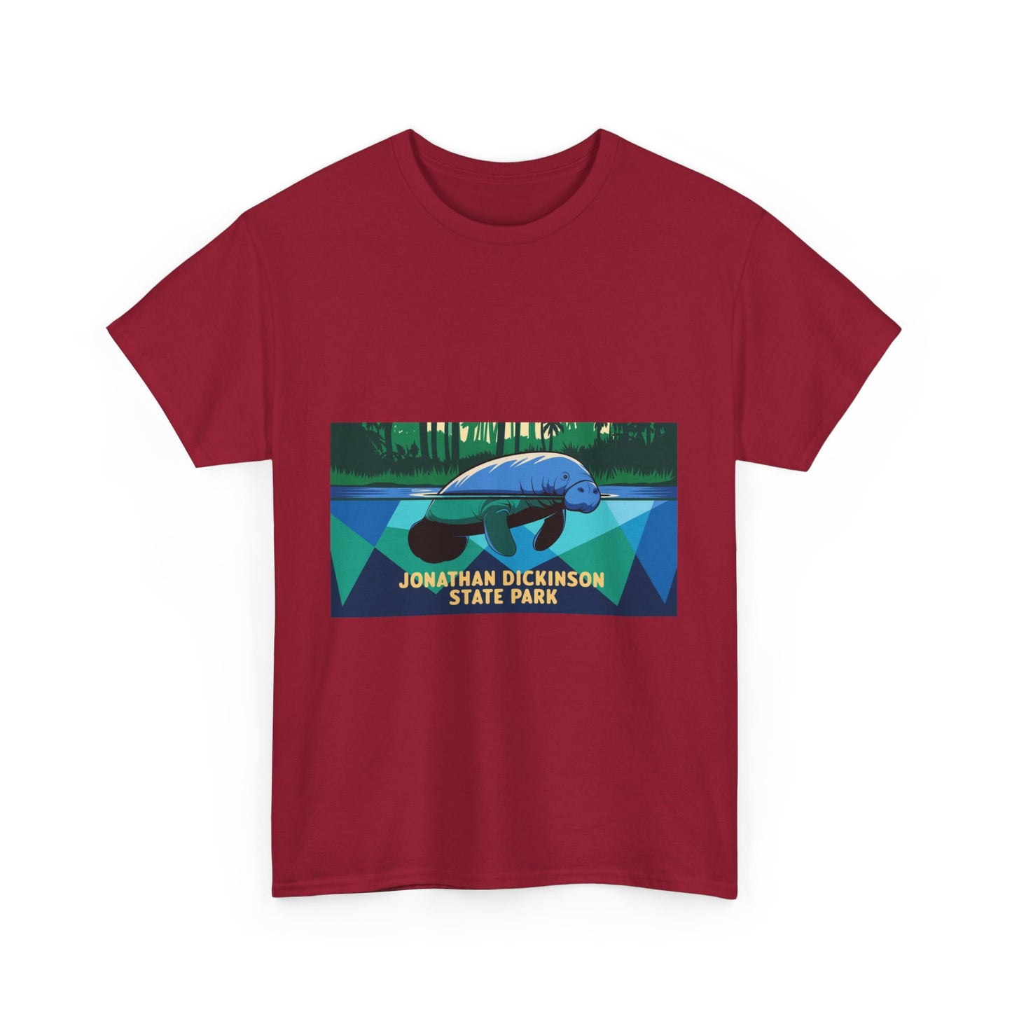 Jonathan Dickinson Manatee Adult Unisex Heavy Cotton Tee