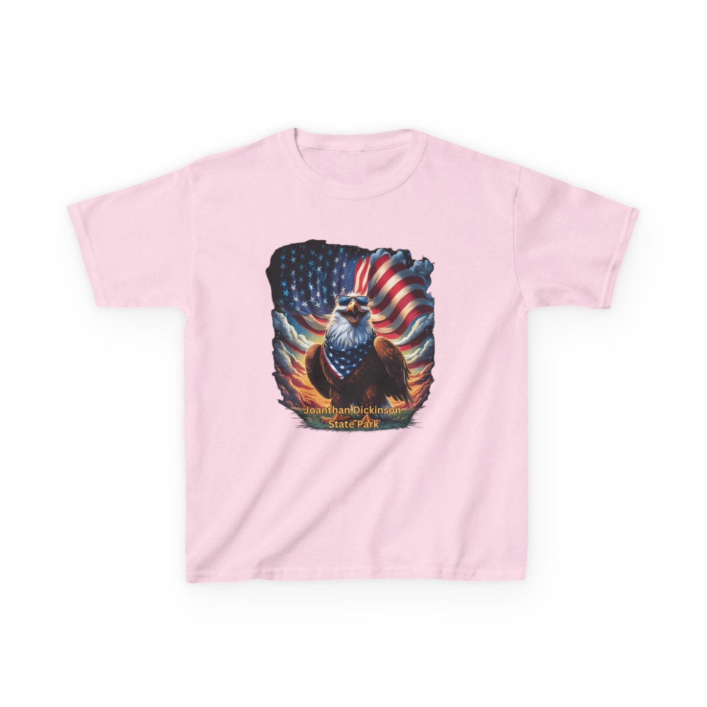 Jonathan Dickinson State Park 4th of July Eagle Kids Heavy Cotton™ Tee