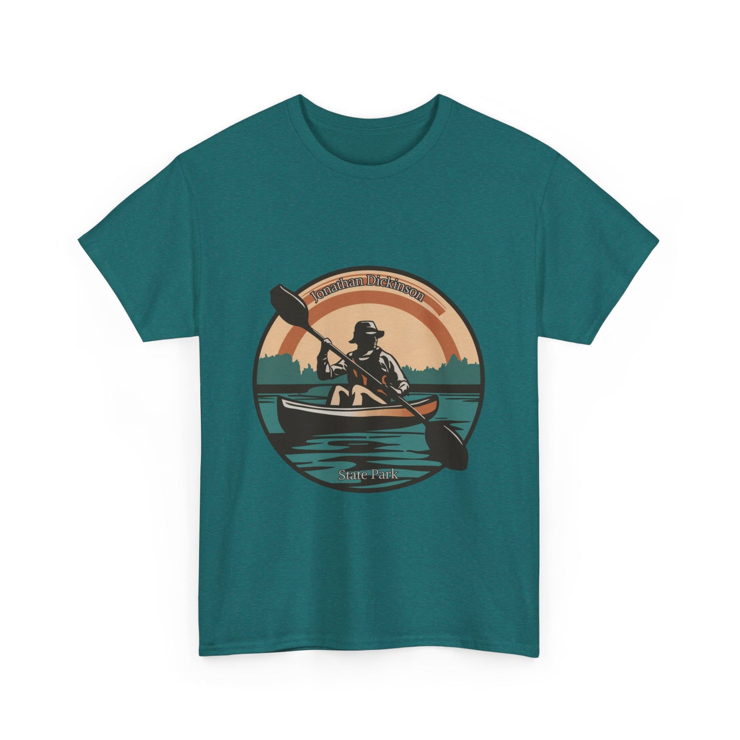 Jonathan Dickinson State Park Kayak Unisex Heavy Cotton Tee