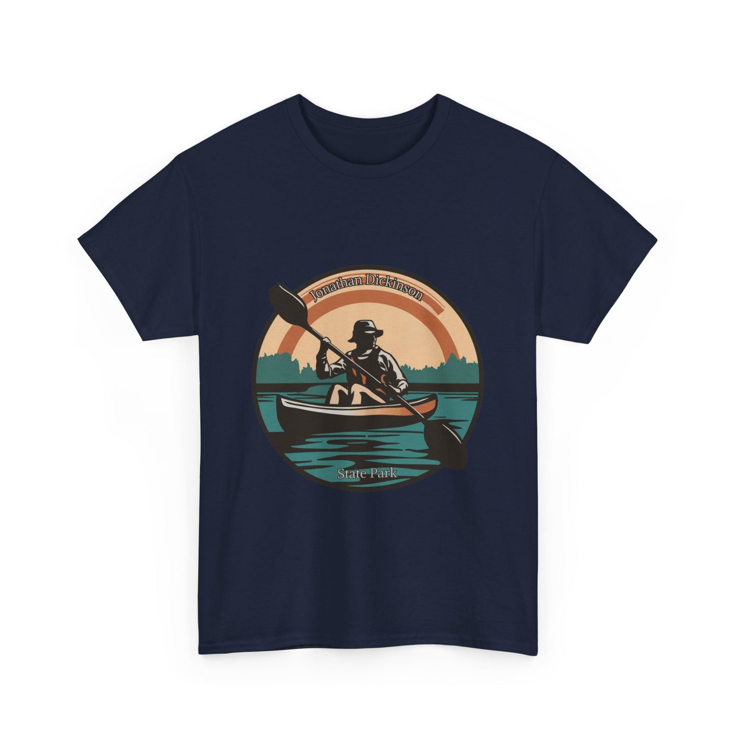 Jonathan Dickinson State Park Kayak Unisex Heavy Cotton Tee