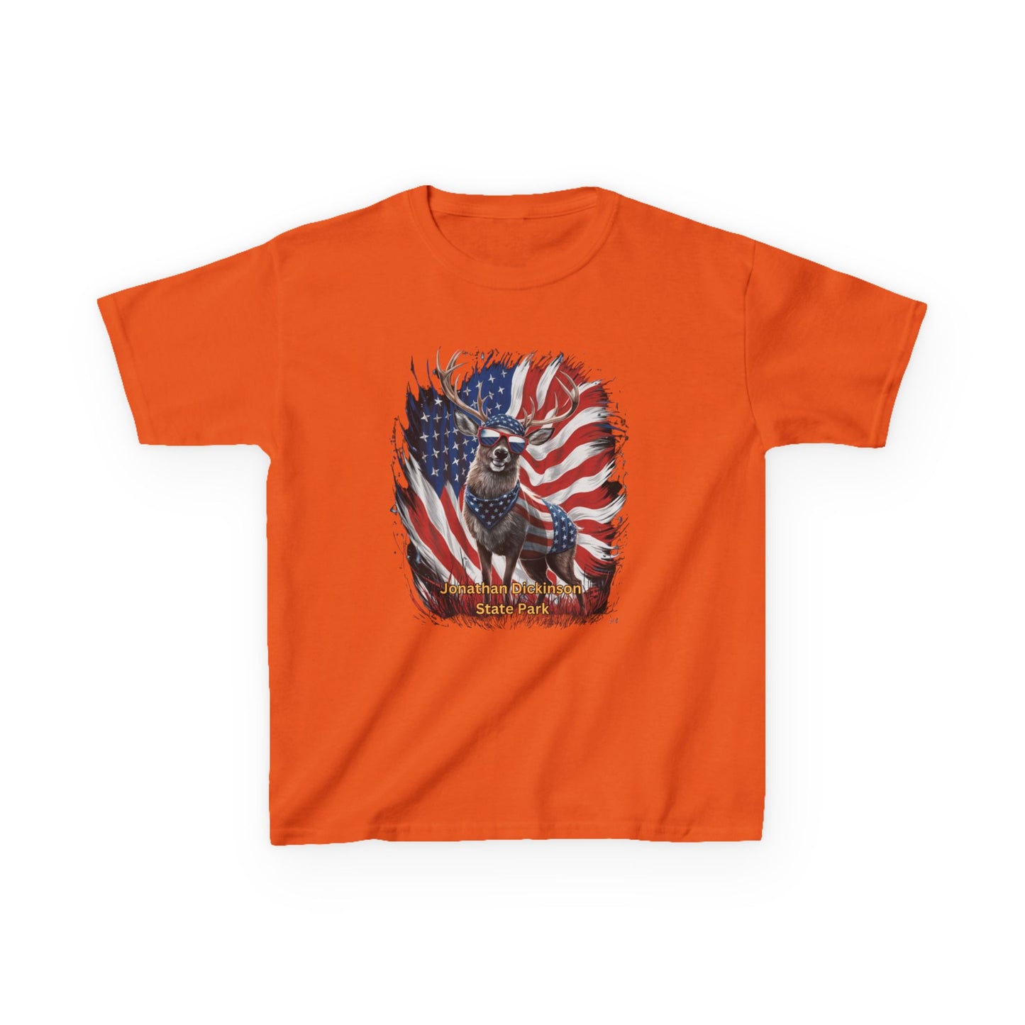 Jonathan Dickinson State Park 4th of July Deer Kids Heavy Cotton™ Tee