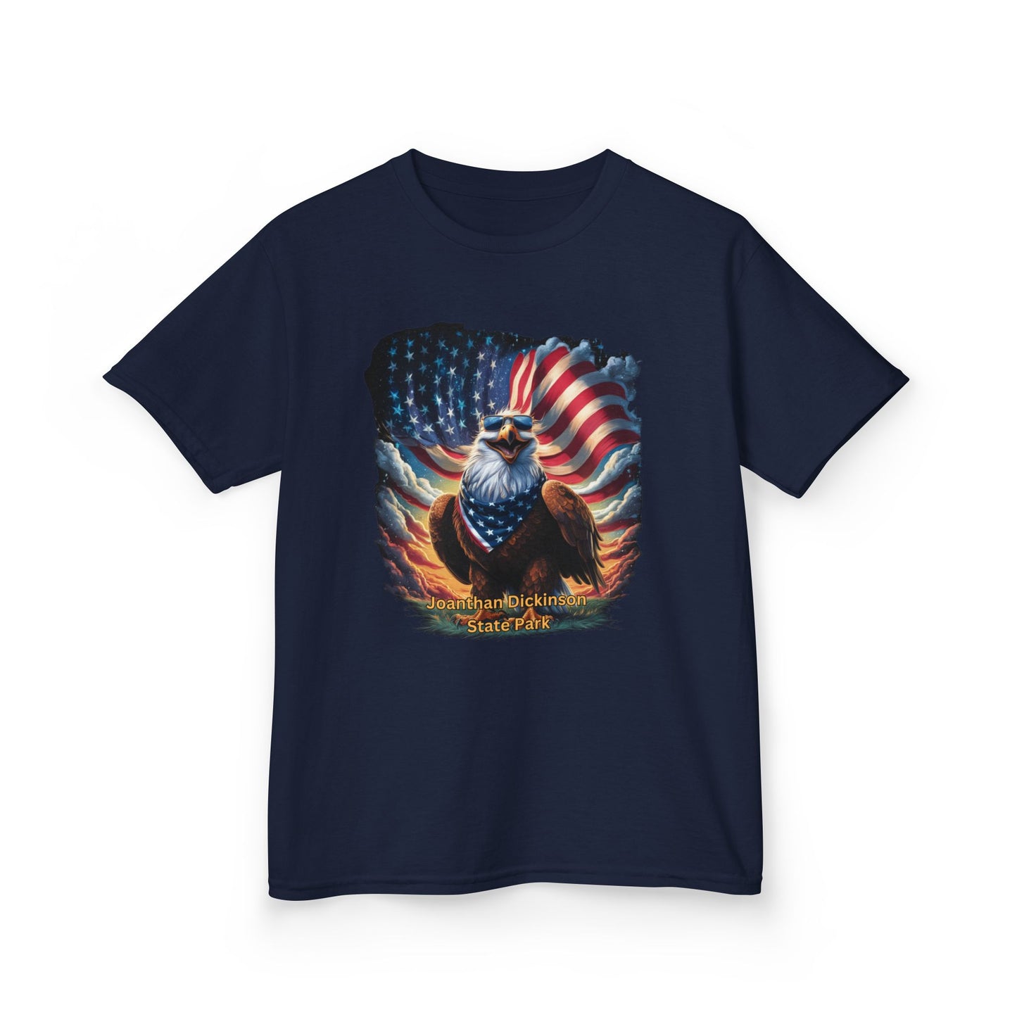 Jonathan Dickinson State Park 4th of July Eagle Kids Heavy Cotton™ Tee