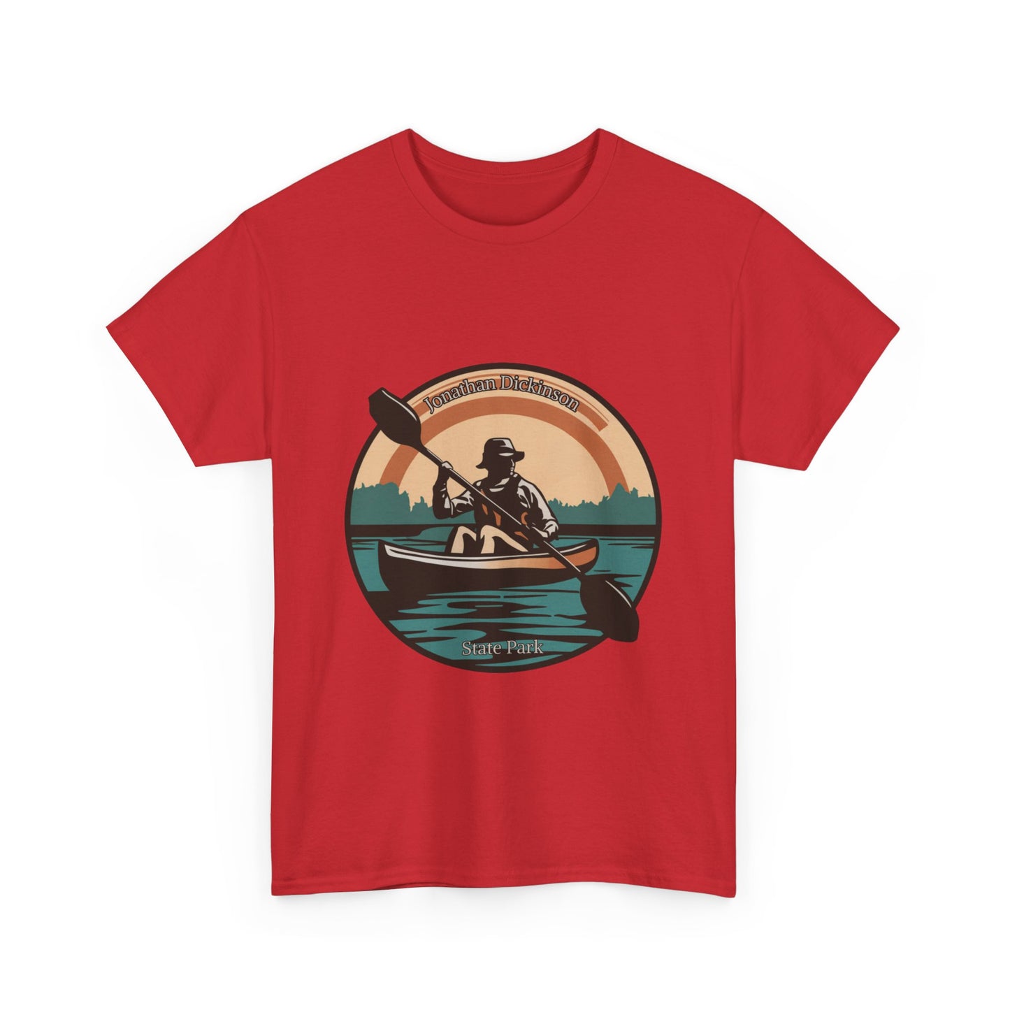 Jonathan Dickinson State Park Kayak Unisex Heavy Cotton Tee