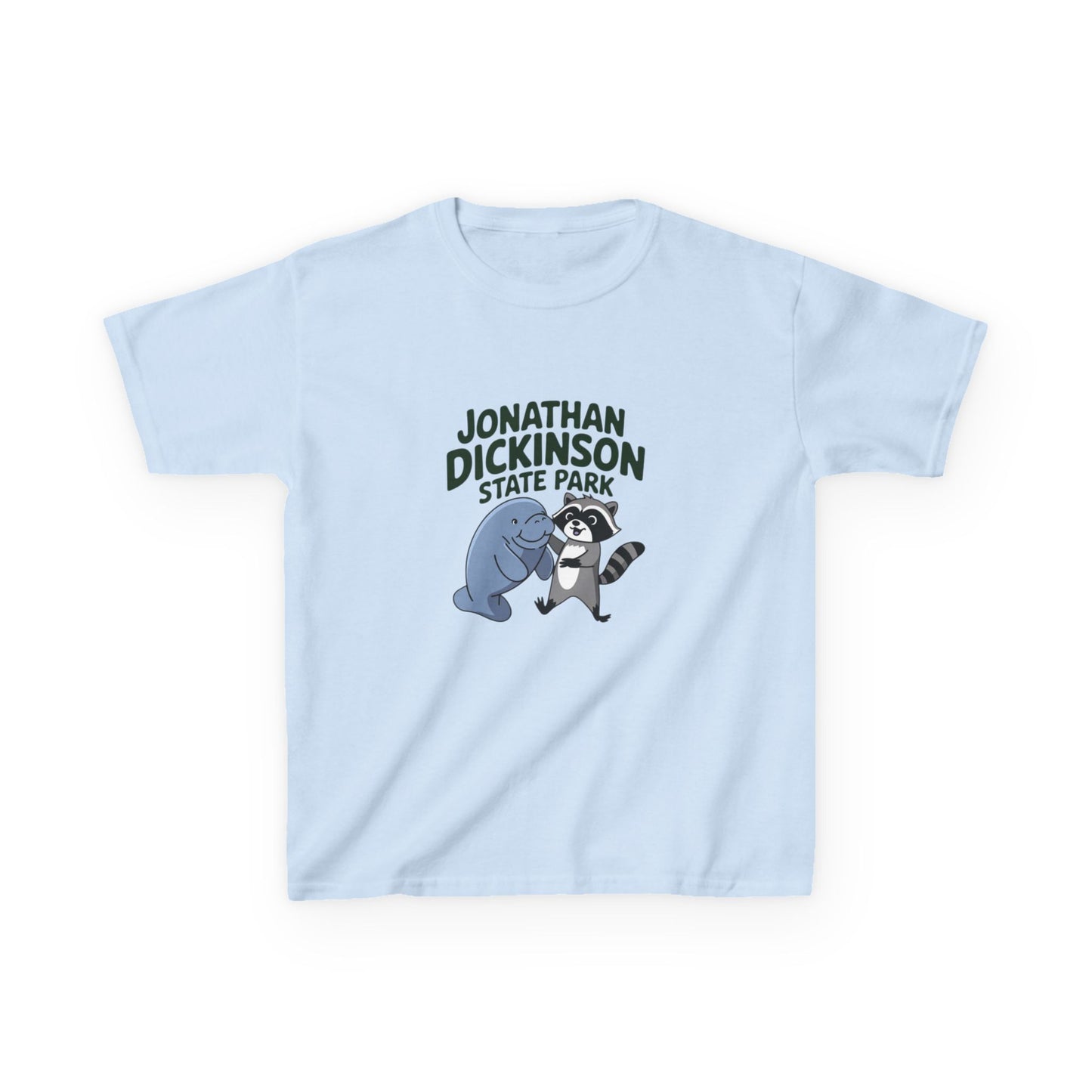 Jonathan Dickinson Manatee and Racoon Kids Heavy Cotton™ Tee