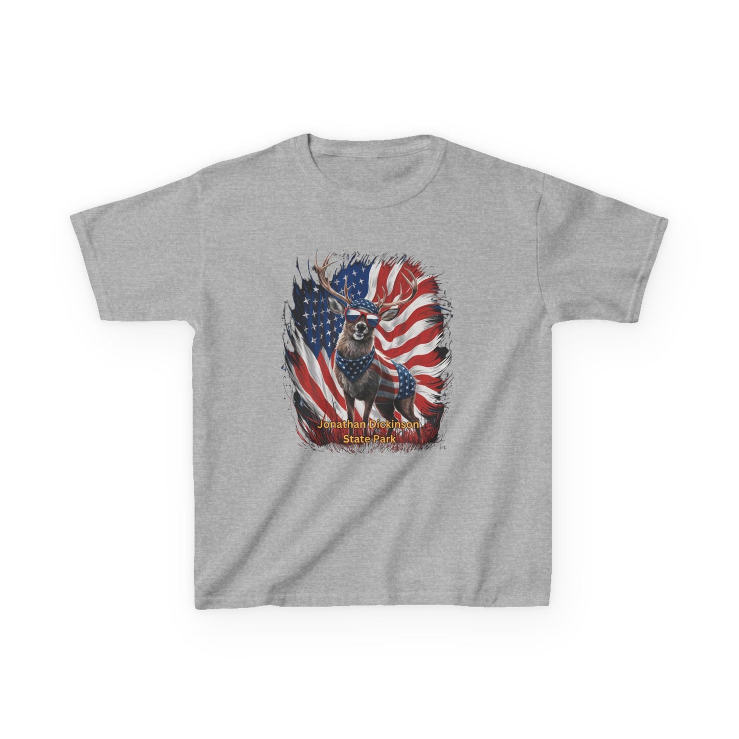 Jonathan Dickinson State Park 4th of July Deer Kids Heavy Cotton™ Tee