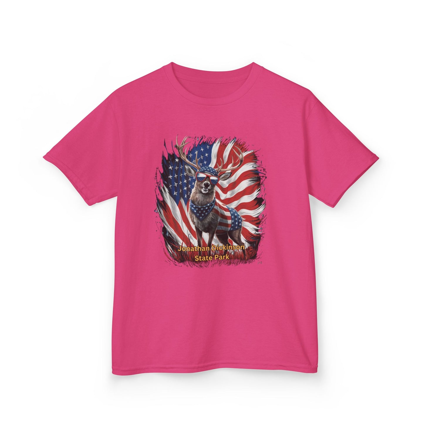 Jonathan Dickinson State Park 4th of July Deer Kids Heavy Cotton™ Tee