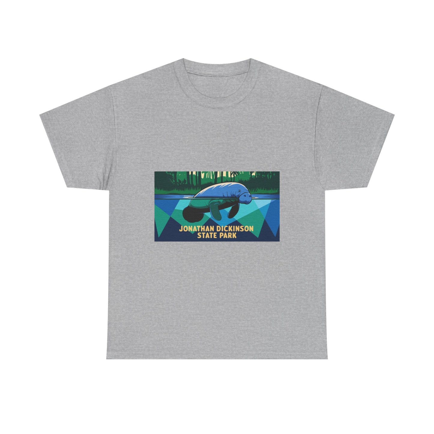 Jonathan Dickinson Manatee Adult Unisex Heavy Cotton Tee