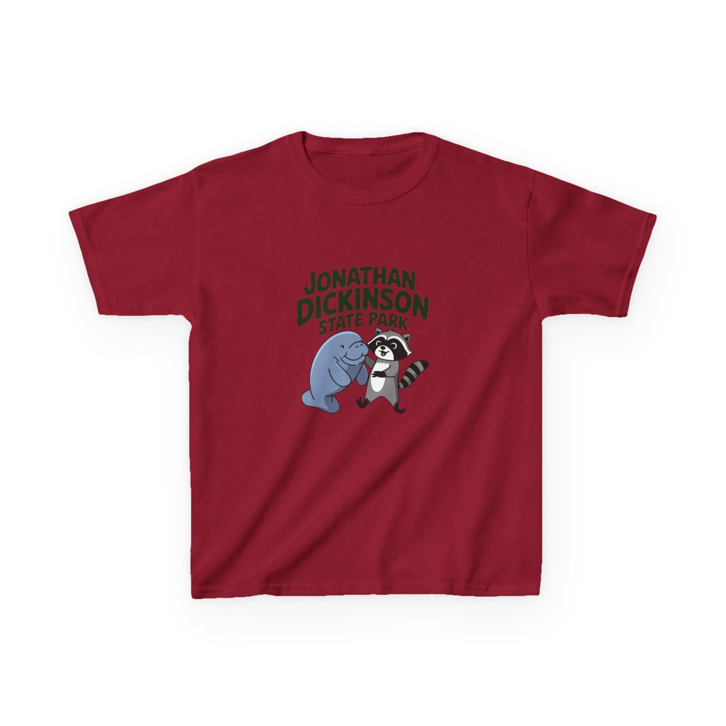 Jonathan Dickinson Manatee and Racoon Kids Heavy Cotton™ Tee