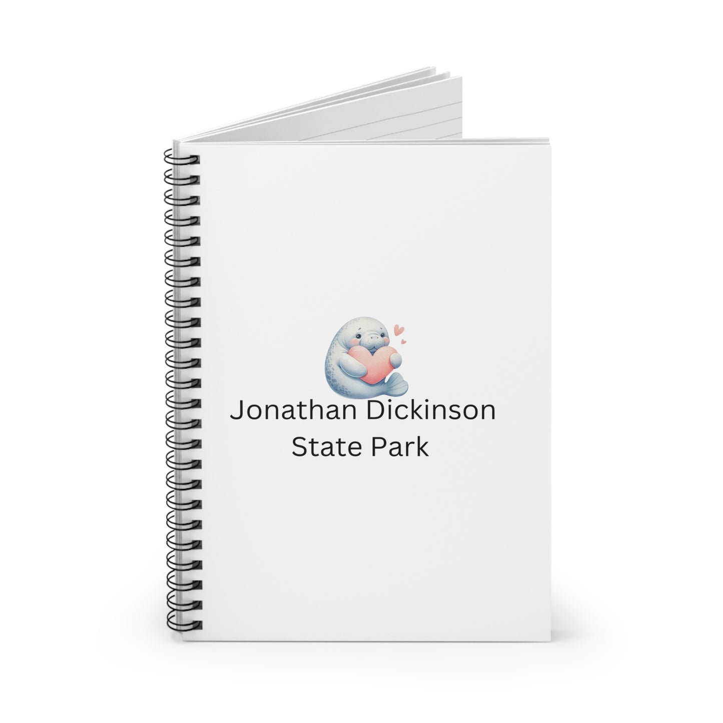 Jonathan Dickinson State Park Manatee Spiral Notebook - Ruled Line