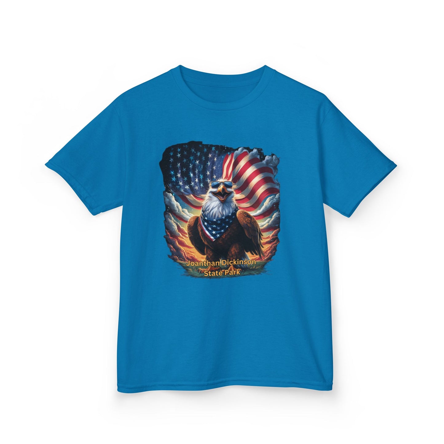 Jonathan Dickinson State Park 4th of July Eagle Kids Heavy Cotton™ Tee