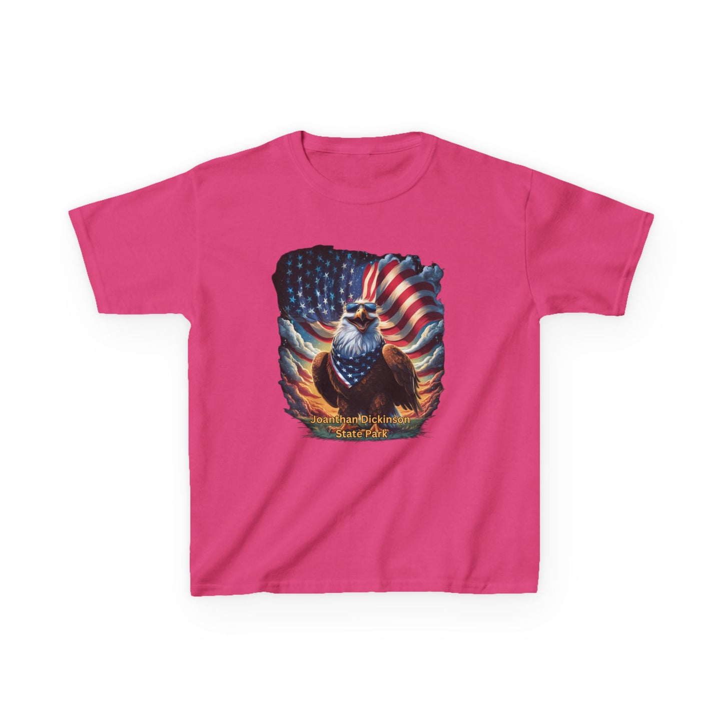 Jonathan Dickinson State Park 4th of July Eagle Kids Heavy Cotton™ Tee