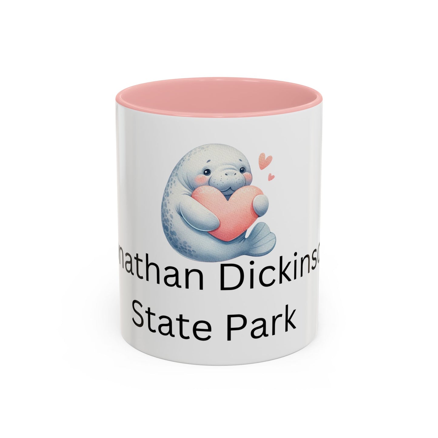 Jonathan Dickinson State Park Manatee Heart Accent Coffee Mug (11, 15oz)