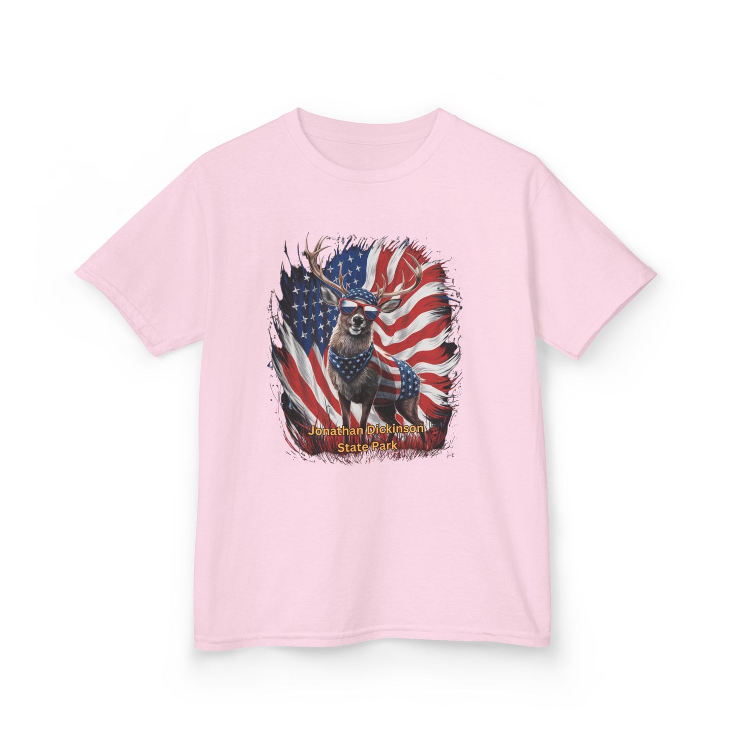 Jonathan Dickinson State Park 4th of July Deer Kids Heavy Cotton™ Tee