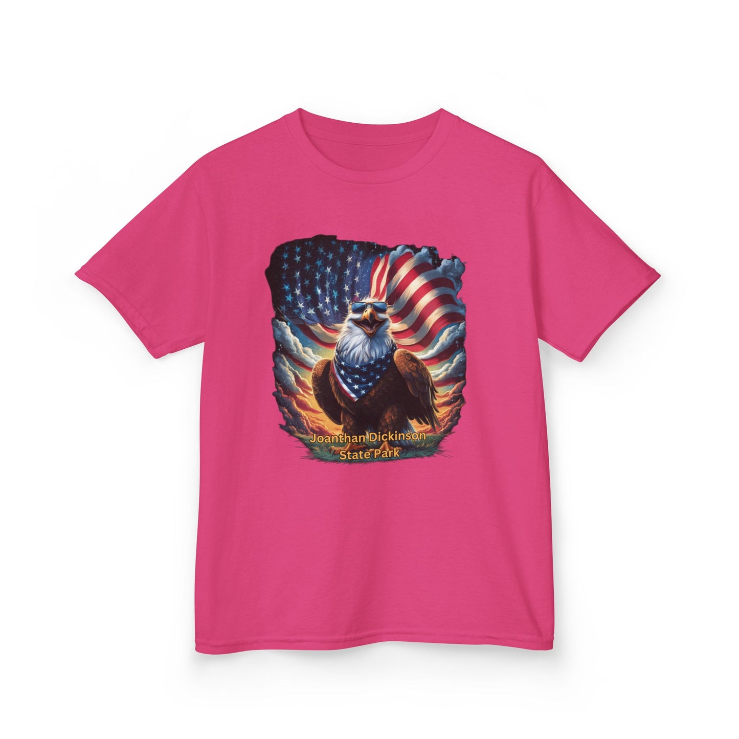 Jonathan Dickinson State Park 4th of July Eagle Kids Heavy Cotton™ Tee