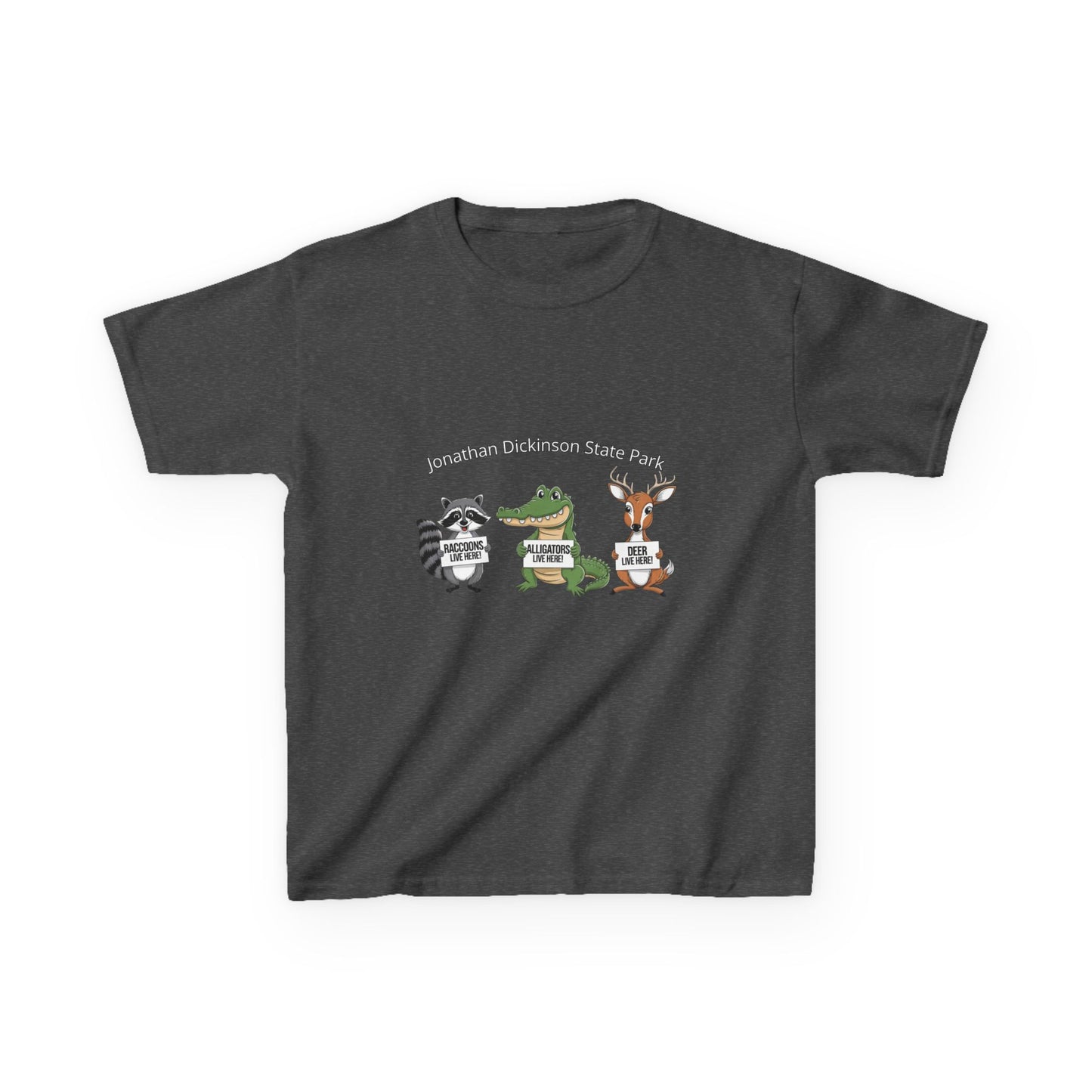 Jonathan Dickinson Racoon, Alligator, and Deer Kids Heavy Cotton™ Tee