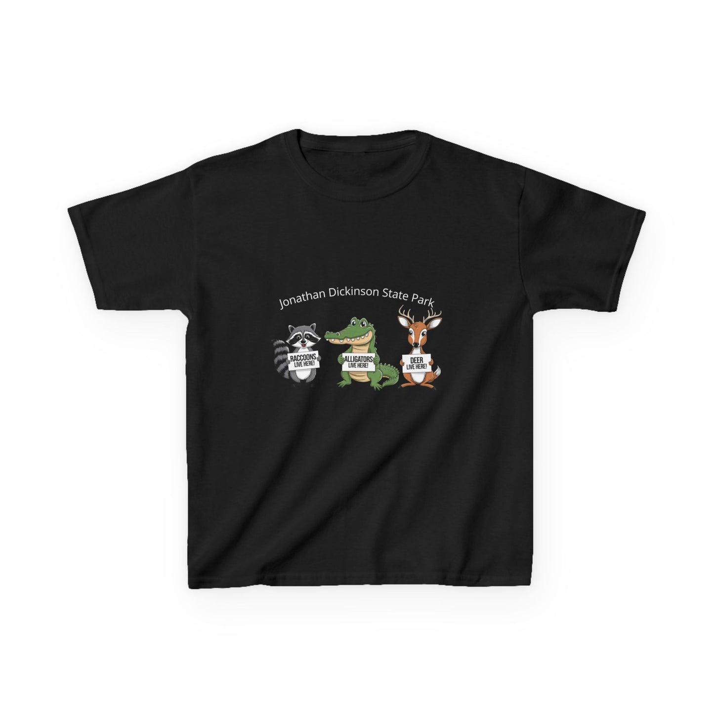 Jonathan Dickinson Racoon, Alligator, and Deer Kids Heavy Cotton™ Tee