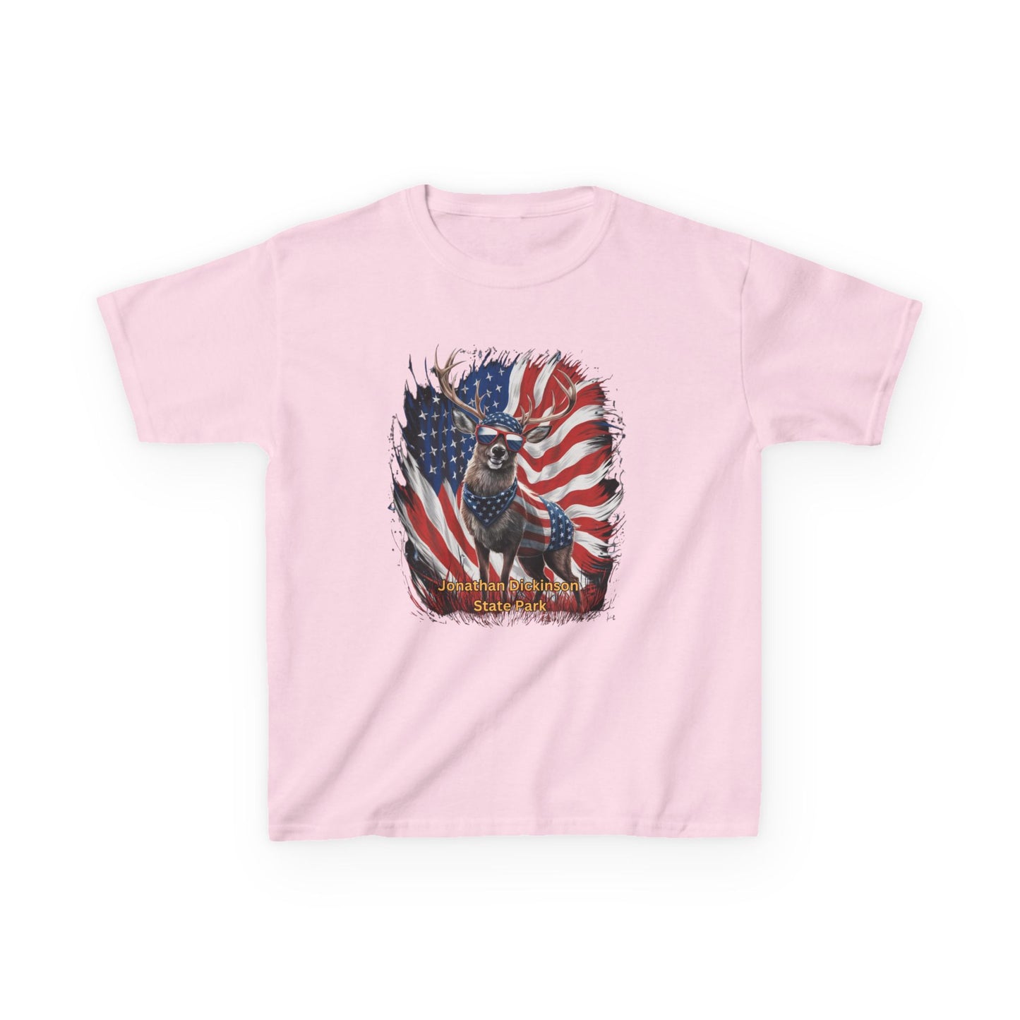 Jonathan Dickinson State Park 4th of July Deer Kids Heavy Cotton™ Tee