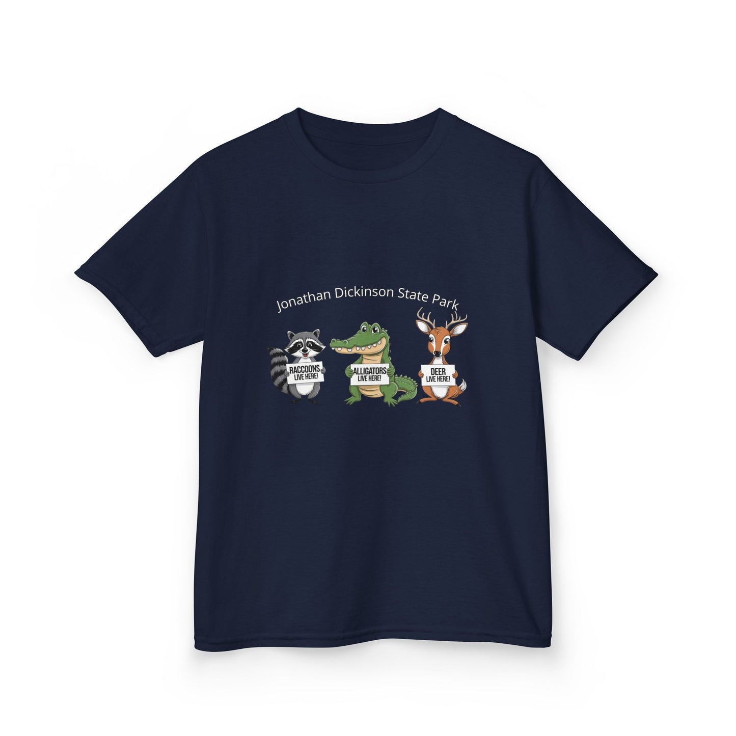 Jonathan Dickinson Racoon, Alligator, and Deer Kids Heavy Cotton™ Tee