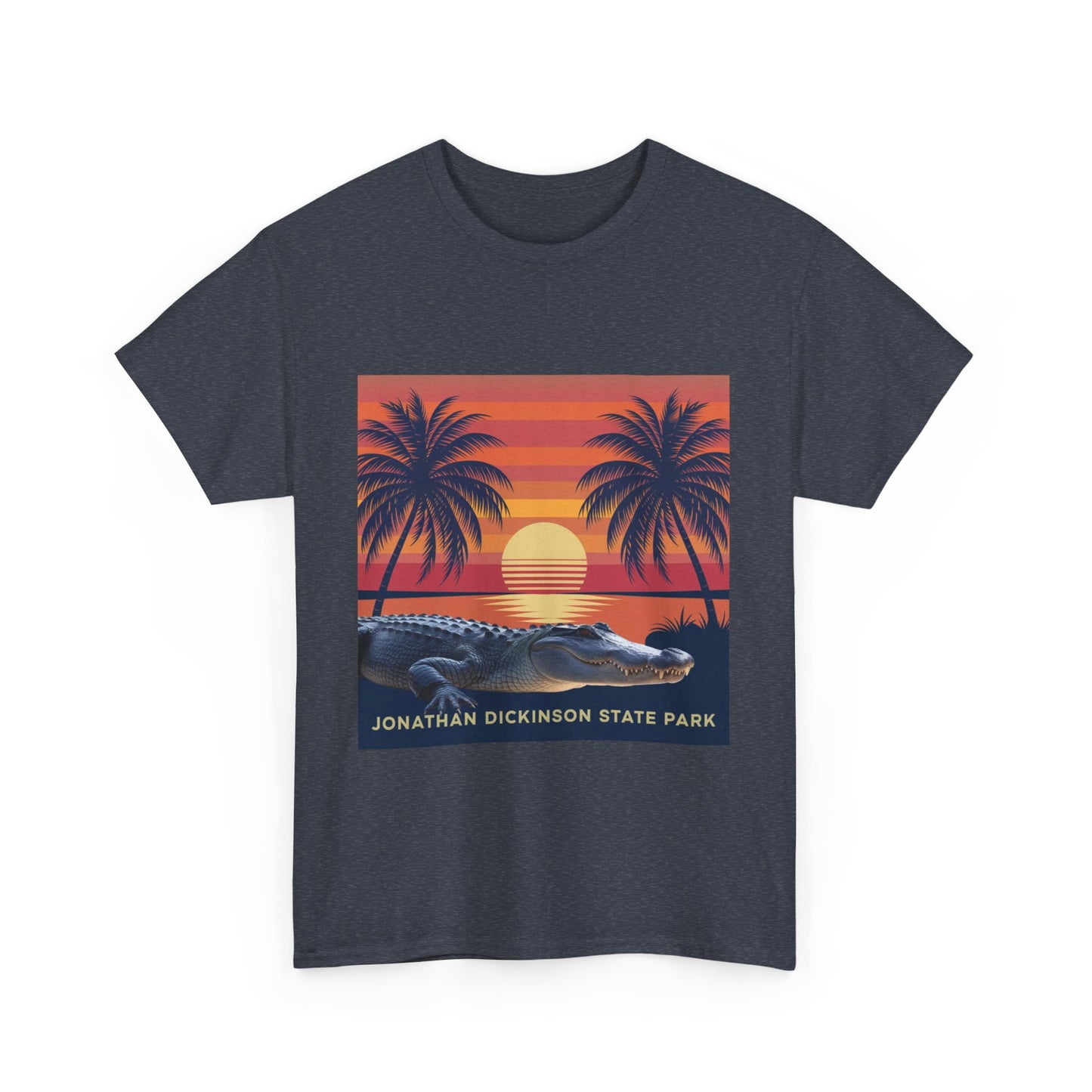 Jonathan Dickinson State Park Alligator Unisex Heavy Cotton Tee