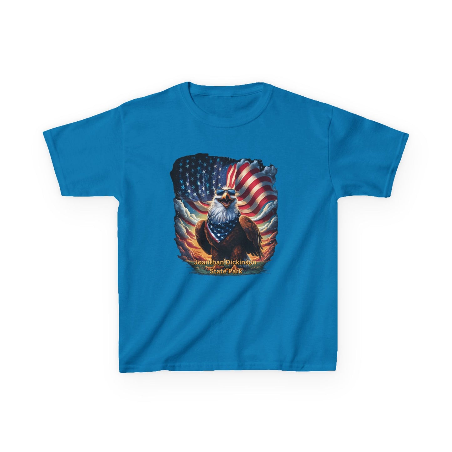 Jonathan Dickinson State Park 4th of July Eagle Kids Heavy Cotton™ Tee