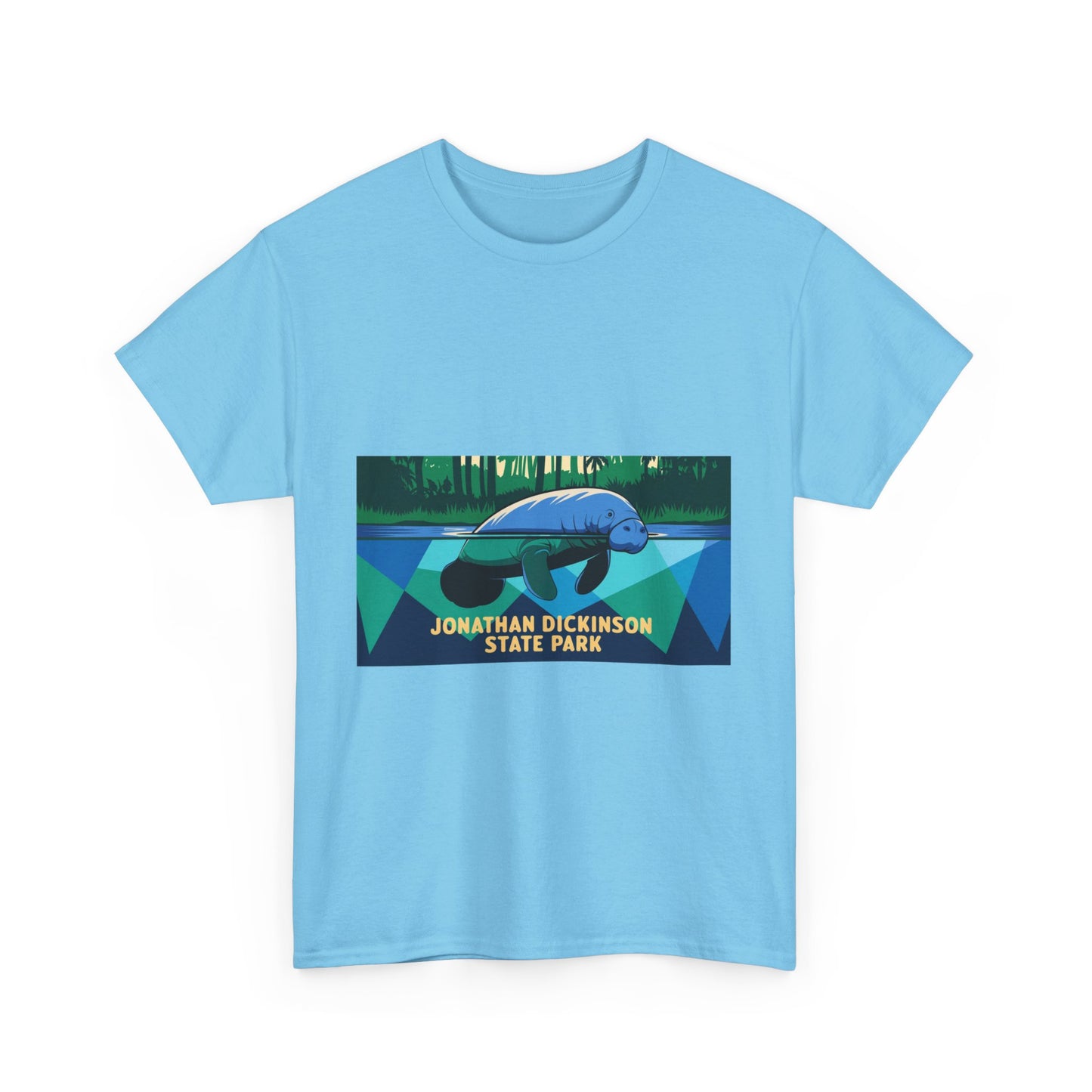 Jonathan Dickinson Manatee Adult Unisex Heavy Cotton Tee