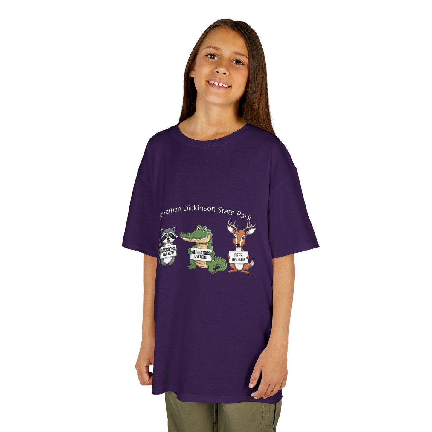 Jonathan Dickinson Racoon, Alligator, and Deer Kids Heavy Cotton™ Tee