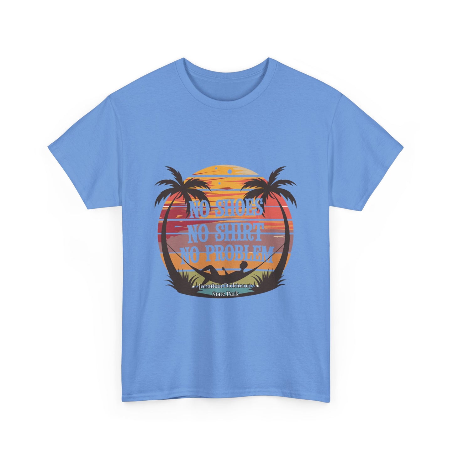 Jonathan Dickinson State Park No Shoes Unisex Heavy Cotton Tee