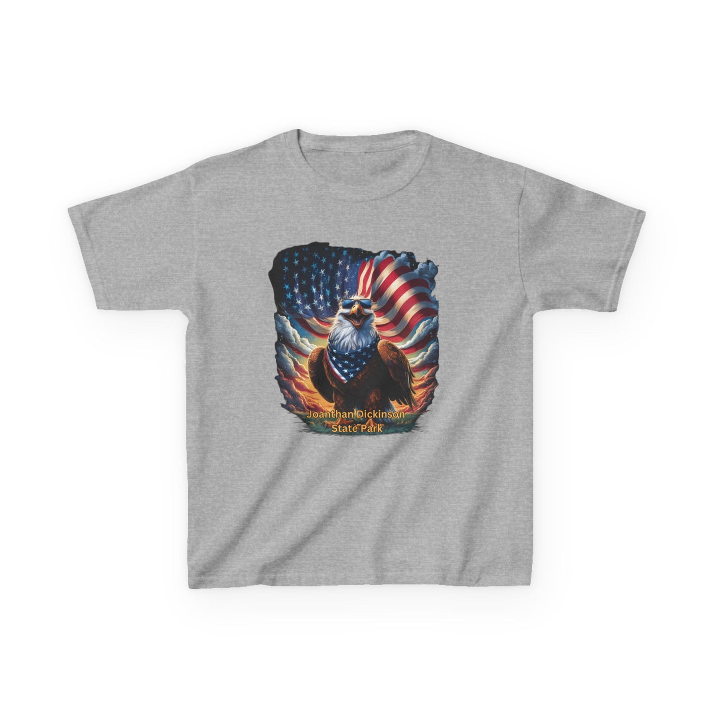 Jonathan Dickinson State Park 4th of July Eagle Kids Heavy Cotton™ Tee